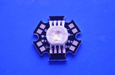 4X3W Epistar LED Chip Daya Tinggi RGBW Led Diode Dengan Black Star PCB