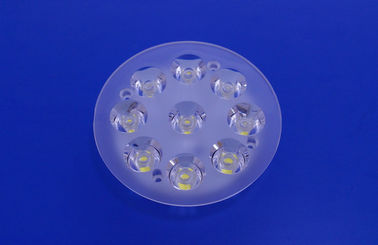 9W Bridgelux PMMA Led Lens, Optical Led Tunnel Lamp Lens Untuk pencahayaan dekoratif