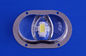 50W High Power COB Glass LED Street Light Lens 10W-100W LED Dengan Pemegang Logam