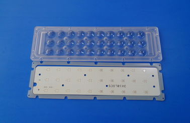 Beli 120 derajat 3x10 3535 papan PCB LED dan lensa array dan Heat sink untuk lampu luar yang dipimpin pembuatan online