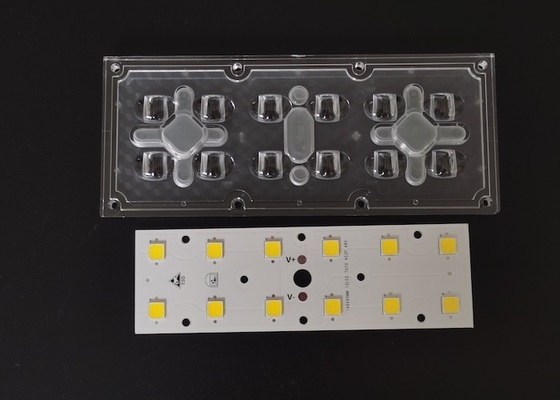 Beli 12-In-1 7070 SMD LED Street Light Module Lensa Pencahayaan Luar dengan 158x103 derajat pembuatan online