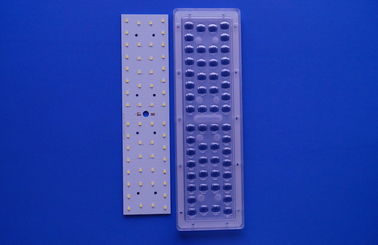 Beli 56 IN 1 30W 50W LED Street Light Modul Dengan SMD 3030 3535 LED PCB / LENS 90X120 Derajat pembuatan online