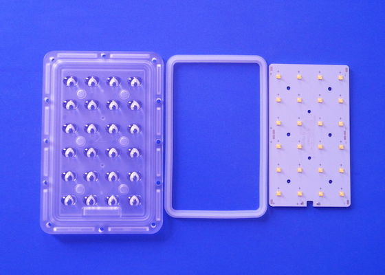 12V 24V Solar LED PCB Module 3X8 Asymmetrical Lens With Board Soldering XTE XPG LED