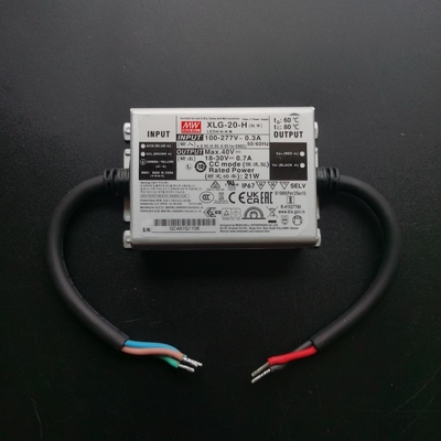 Beli MeanWell Constant Current IP67 Waterproof Light Driver XLG-20-H 18-30V 0.7A 21W LED Power Supply untuk lampu luar ruangan pembuatan online