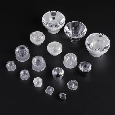 15mm Clear Surface PMMA LED Lens , Concave Optical lens for Led Torch light