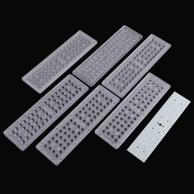56 W Road Lamp Led Lens Array / Optical Led Street Light Lens With Silicone Gasket