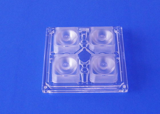 Optical Grade PC Led Lamp Lens 90x90 4 LED 5050 / 5730 SMD For High Bay Lighting