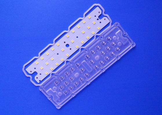 Linear High Bay LED Street Light Module 28 LED Points 5050 Lens With Board 40x110 Degree