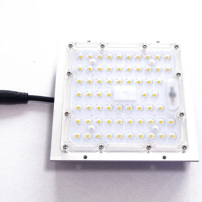 Beli Bentuk Persegi SMD3030 LED Street Lighting Kits 50w 150lm / W Silicone Gasket pembuatan online