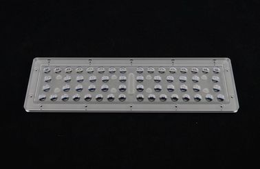 56W Optical Led Lens Array Untuk SMD 3030 Street Lighting, 233 * 55 * 1.5mm Ukuran PCB