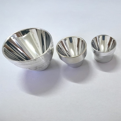 Custom Made 3535 5050 kecil 3-5 derajat sudut balok Aluminium reflektor Untuk senter