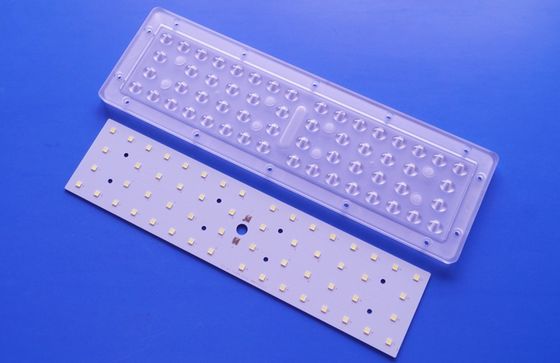 56w 3030SMD 150-160LM/W White LED PCB Board With LENS For Street lighting