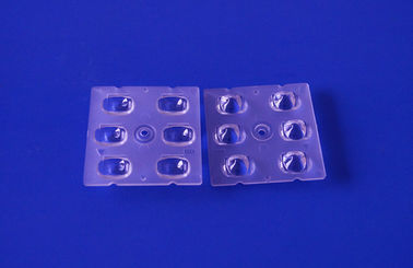 Array Multi Lensa Transmisi Tinggi 5050 SMD Chip Led Street Light Lens ROHS