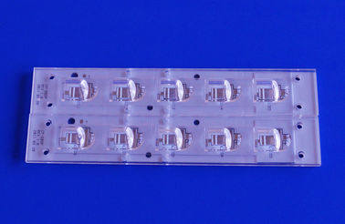 Lensa PMMA Led Lensa Lampu Jalan 40x80 derajat Lensa Beam Angle Dengan Modul PCB