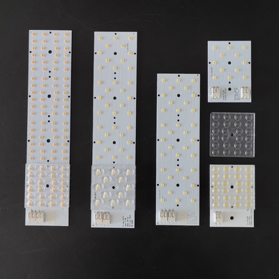 Lensa 50X50MM Modul pelat PCB Fleksibel 10w 20w 30w 50w 60w untuk Lampu kanopi LED