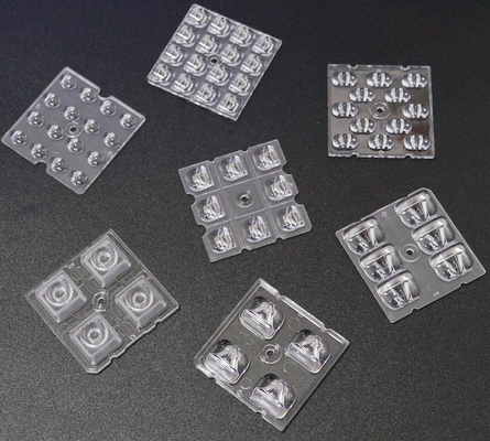 50X50MM 2x2 LED Array PC Lensa 4 / 6 / 8 / 12 / 16 / 24 LED Untuk 3030/3535/5050 SMD LED