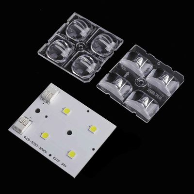 50×50mm 30° Lensa LED PC Optik untuk SMD 5050 High Bay Light Efisiensi Tinggi Lensa Sinar Sempit untuk Pencahayaan Industri & Gudang