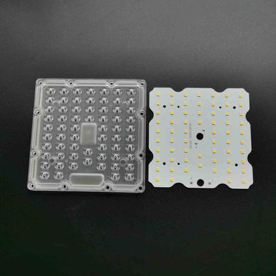 Lensa Optik PC 130x130mm dan Papan PCB LED SMD 3030 untuk Modul Lampu LED 50W