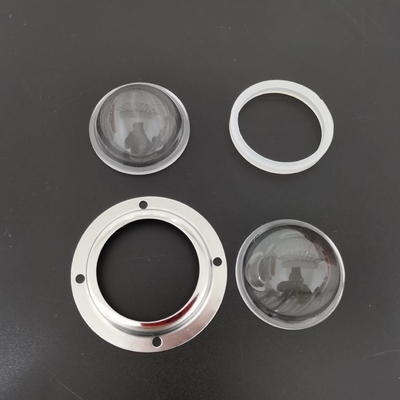 Dia 50mm Tinggi 24mm tongkol dipimpin reflektor, lensa kaca optik untuk lampu jalan yang dipimpin
