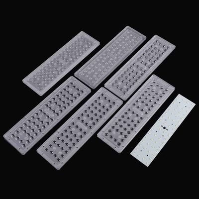 56 W Lampu Jalan Array Lensa Led / Lensa Lampu Jalan Led Optik Dengan Gasket Silikon