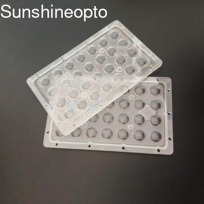 Papan PCB LED SMD 3030 yang Disesuaikan untuk Modul Lampu LED 35 hingga 50W dengan Sudut Sinar 90° dan Lensa PC Optik