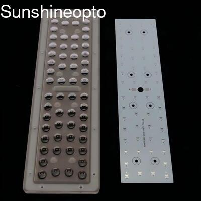 Lensa Lampu Jalan LED PC 56W dengan Berbagai Sudut Sinar dan LED SMD 3030 untuk Fluks Bercahaya Tinggi