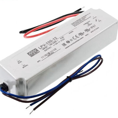 Massal Meanwell 102W 12V Catu Daya LED Tahan Air Driver LED Output Tunggal