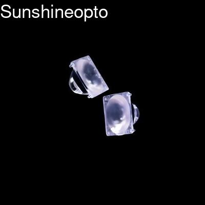 Lensa Optik LED Diameter 22mm dengan Sudut Sinar Sempit 10 Derajat dengan PMMA Kelas Optik untuk Cahaya Terang Luar Ruangan