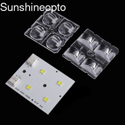Lensa LED Optik Berbagai Sudut Sinar 50x50mm Kustom untuk Papan PCB LED 50x80mm