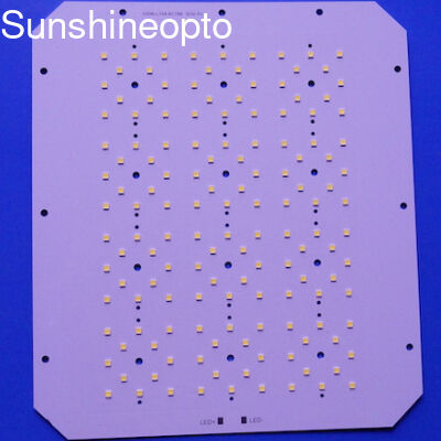Papan PCB Kustom 120W 144 Poin 3030 SMD dengan Lensa LED 50x50mm