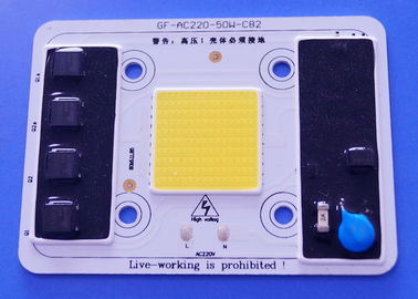 AC220V 50W Driverless High Power COB LED 5000-5500LM Persetujuan Warna Putih
