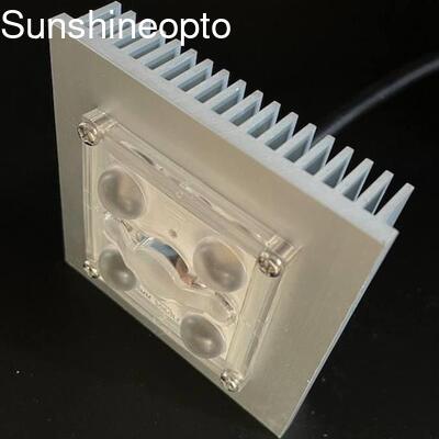 Modul LED SMD 5050 SUN-D5050-4H1-150X75-TPII-S-B dengan Lensa PC Optik 150x75 Derajat untuk Penerangan Jalan, Terowongan, dan Tempat Parkir