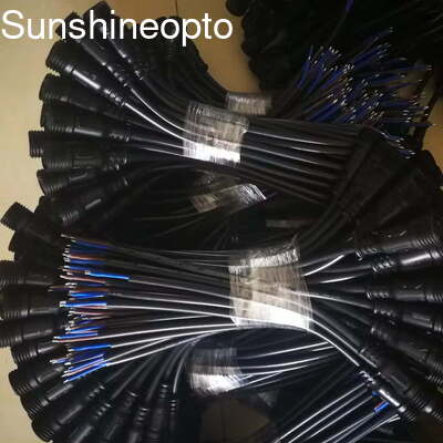 Konektor Kabel Listrik Pria / Wanita Tahan Air 3 Pin M12/M19 IP67 24AWG