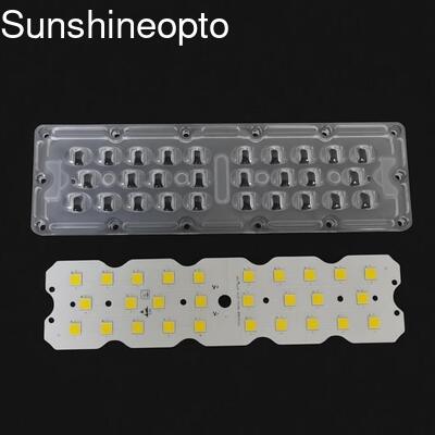 7070 SMD LED Street Light Module dengan sudut sinar 158x103 derajat dan chip LED 5050SMD untuk pencahayaan trotoar 50W-120W