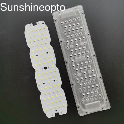 Modul Lampu LED SMD 3030 160lm/w Kit Retrofit Lampu Jalan LED 50W dengan Lensa PC Optik