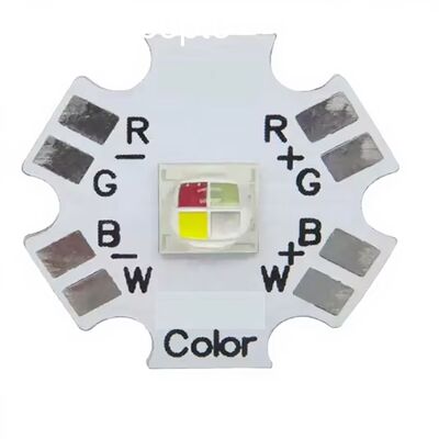 Chip LED Daya Tinggi RGBW 10W untuk Penerangan Panggung Produsen Emitor LED RGBW Sinar Lebar 120°