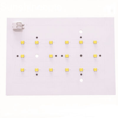 Papan PCB LED Aluminium Kustom untuk Pencahayaan LED Produsen PCB Putih Satu Lapis