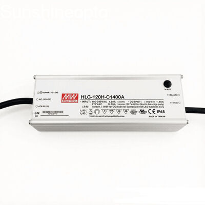 Waterproof 120W Meanwell Driver Pasokan listrik LED arus konstan dengan Casing Aluminium