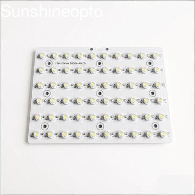 Papan PCB LED Aluminium 60W dengan Kit Retrofit Lampu Jalan LED Lensa PC Optik
