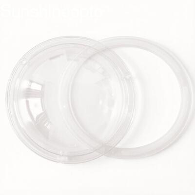 Penutup Lensa LED 168Mm dengan Gasket PC Optik 120° 91% Transmisi Cahaya untuk Pencahayaan LED Industri Teluk Tinggi