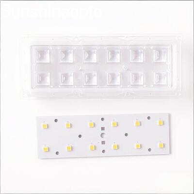 Kit Retrofit Lampu Jalan LED 2×6 SMD 5050 Modul LED 5000LM dengan Lensa Optik 60×60°