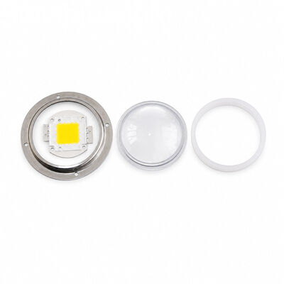 Lensa Kaca LED Sudut Sinar 120 Derajat Diameter 78Mm dengan Transmisi 93% untuk Cahaya Teluk Tinggi