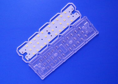 Modul Lampu Jalan LED Teluk Tinggi Linear 28 Poin LED Lensa 5050 Dengan Papan 40x110 Derajat