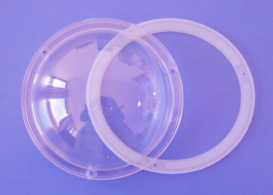 200W 300W Penutup LED Plastik Transparan 168MM Dia Dengan Gasket