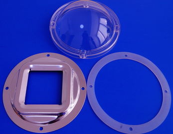 120Mm Diameter Pc 100W High Bay Led Light Lens Dengan Reflector / Silicon Gasket