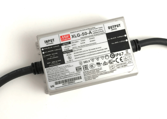 Catu Daya LED Arus Konstan 50W 24v 36v 48v 54v Driver MEANWELL Untuk Lampu LED